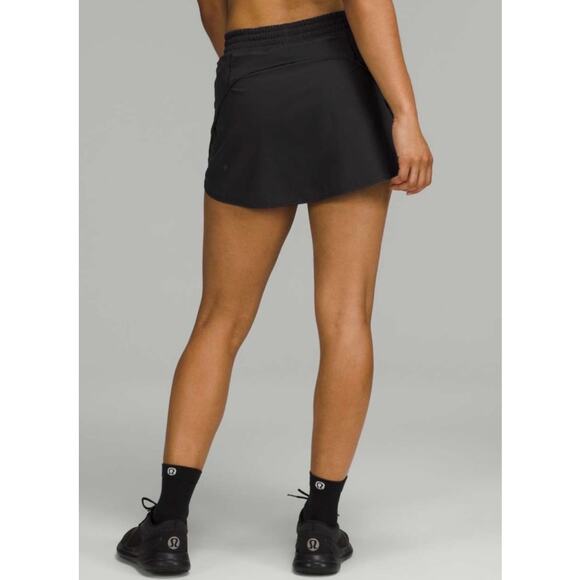 Lululemon Hotty Hot High-Rise Skirt Black Women's Sz 4 Performance Tennis Golf - Picture 6 of 11